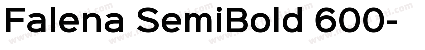 Falena SemiBold 600字体转换